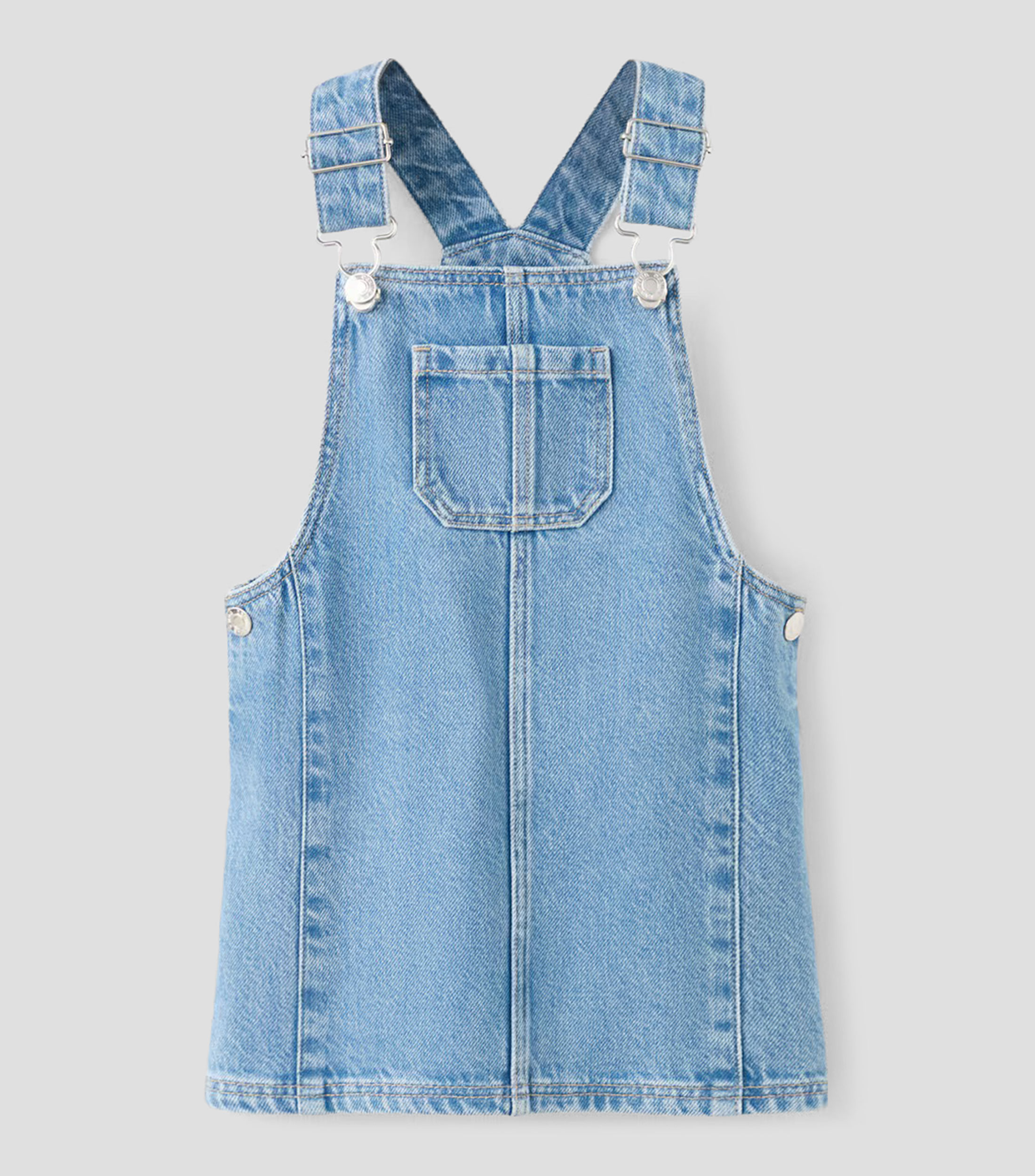 Vestido overol midi liso Niña